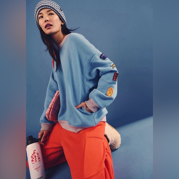 NEW Free People All Star Patch Pullover - Picture 4 of 7